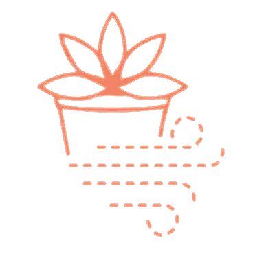 Air purifying care icon